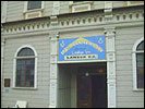 Front door of the Masonic Lodge